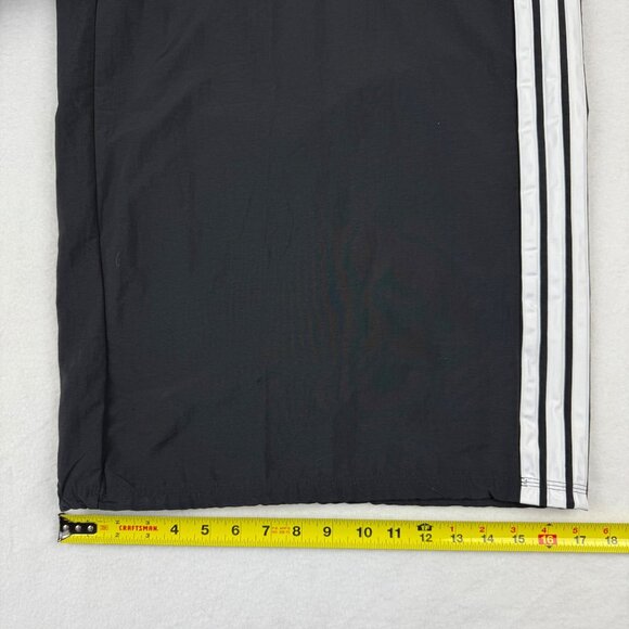 Adidas Women's Sport 3 Stripes Trim Black Woven Track Pants 3X Elastic Waist NWT - Picture 11 of 12